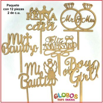 Cake Toppers Paq.2
