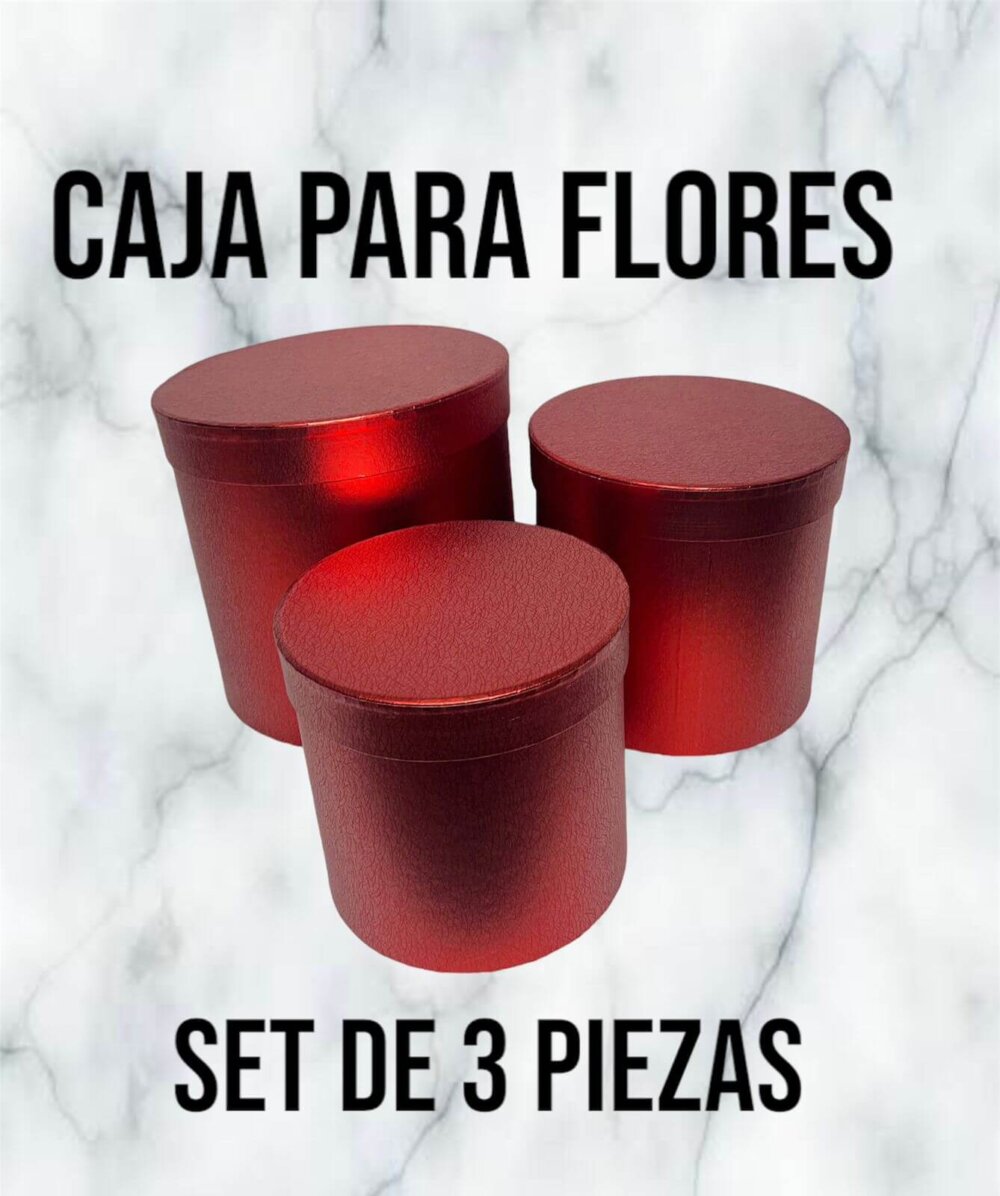 Caja Cilindro Rojo