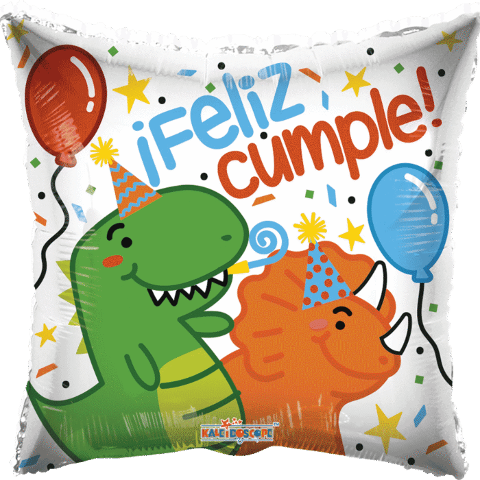 Globo Feliz Cumple Dinosaurios
