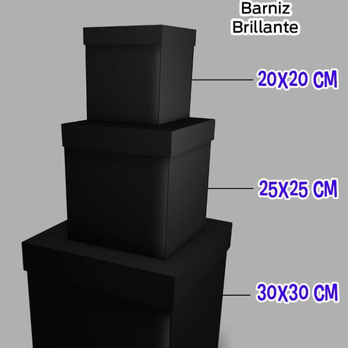 Cubo Liso Negro