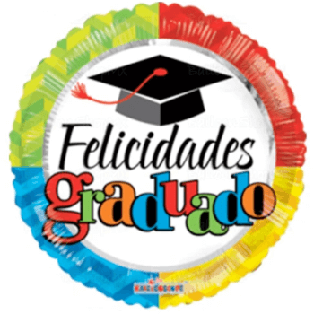 Globo Felicidades Graduado birrete