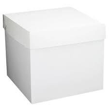 Caja Blanca Cubo 30x30