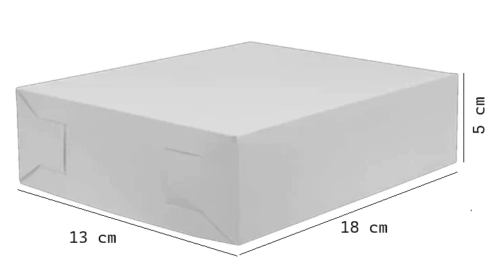 Caja blanca 18x13+5