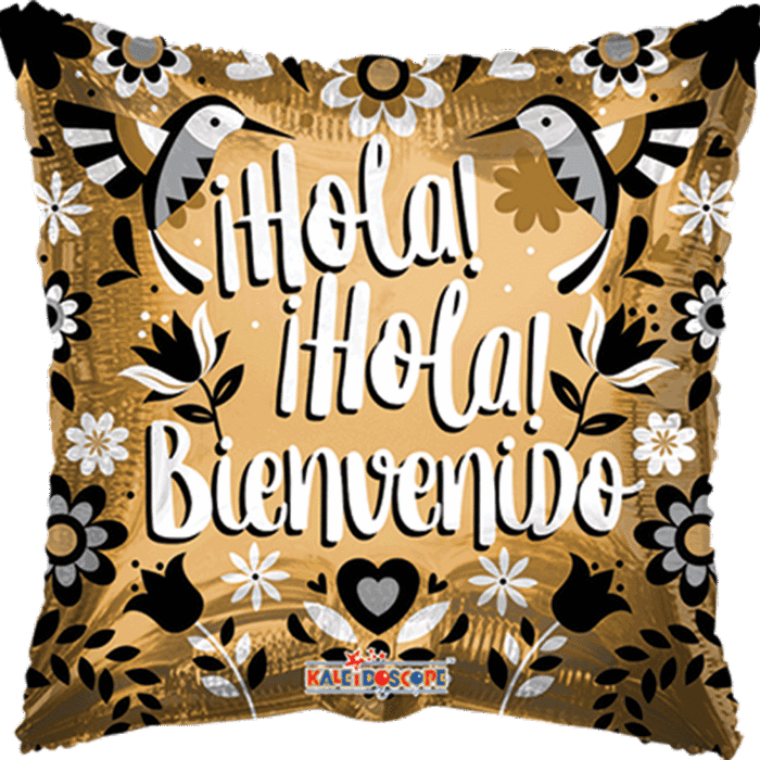 Globo Hola bienvenido