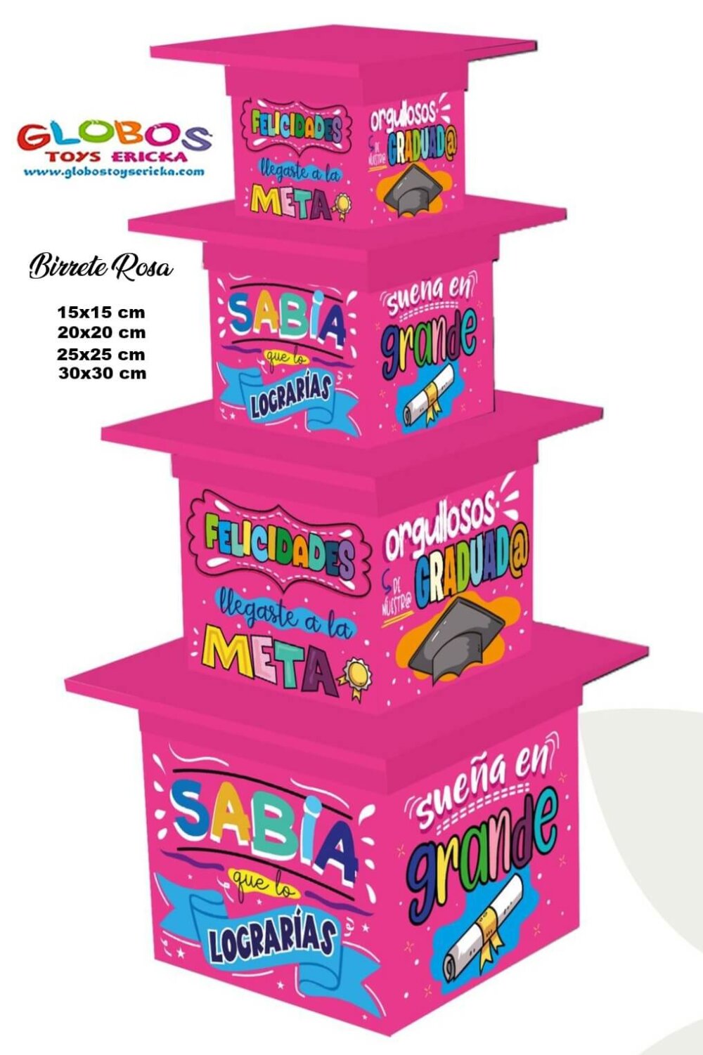 Cubo Birrete Rosa