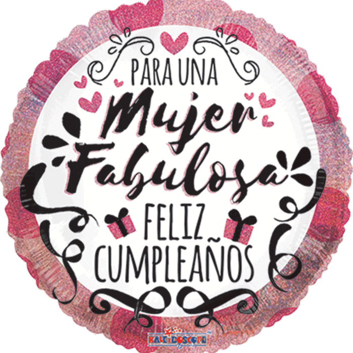 Globo 18 para una mujer Fabulosa