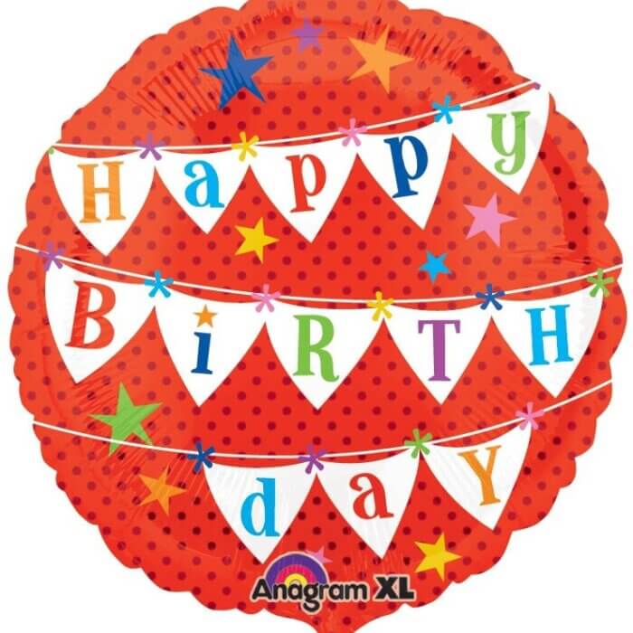 Globo Happy B Rojo ten
