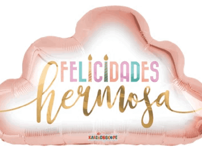 Globo Nube Felicidades Hermosa