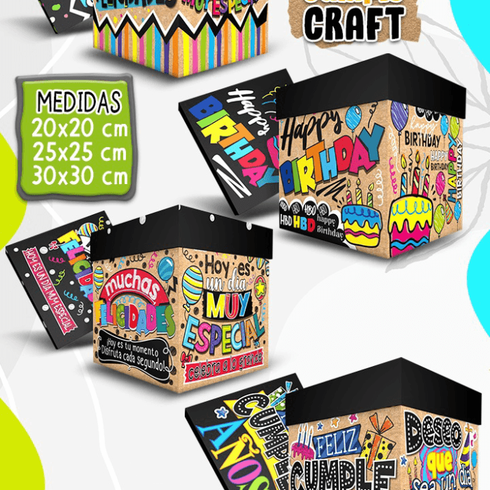 Cubo Cumple craft